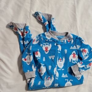 Carter's blue footie pajamas, 2T
